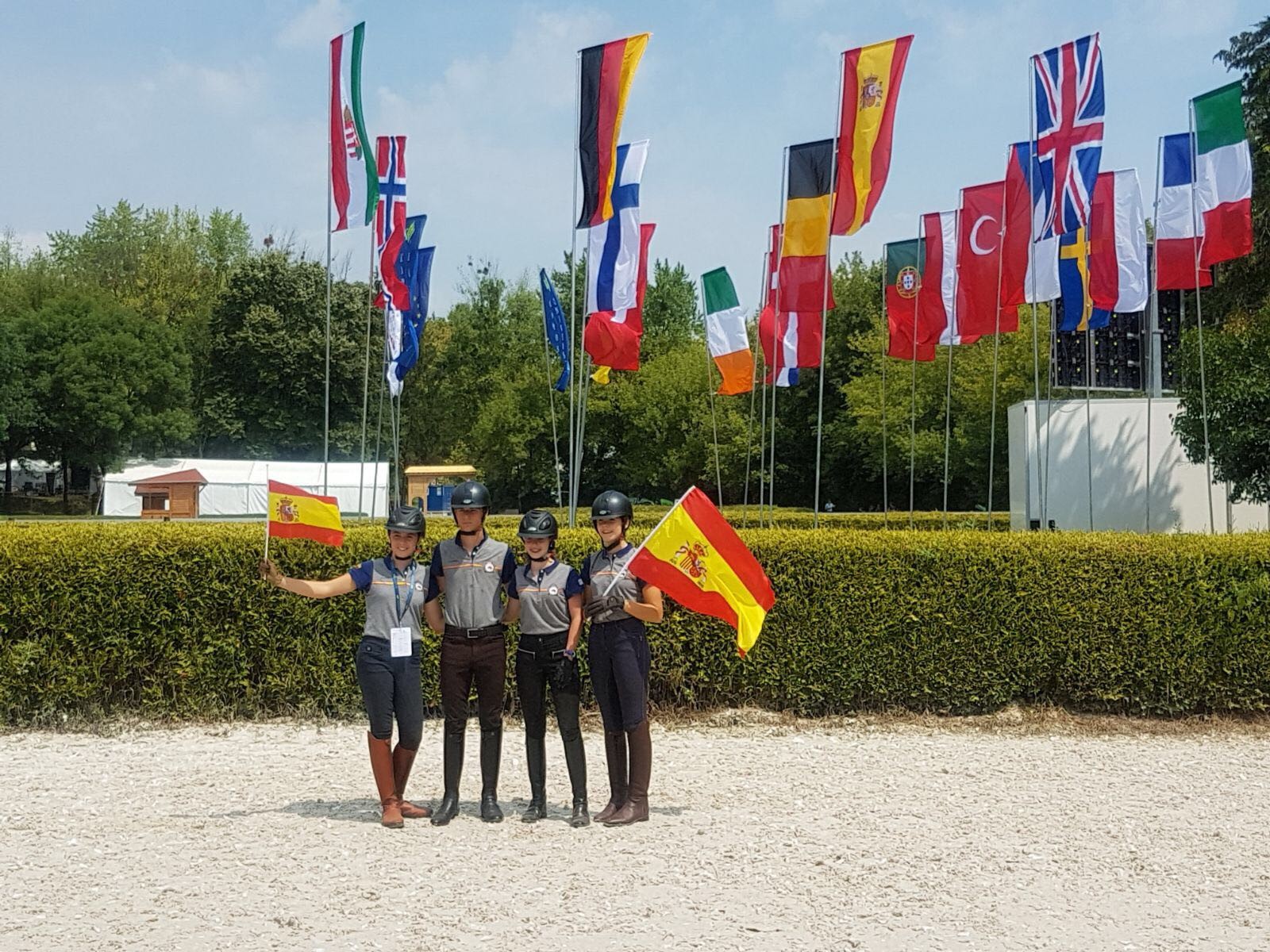 Ane Martin Ladron en el Cpto Europa de Doma Clásica Ponis en Kaposvar (Hungria)